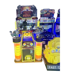 Máquina de juego Arcade para interiores, precio al por mayor, simulación de tiro Skye oscurecido que funciona con monedas, 2 <span class=keywords><strong>pistolas</strong></span>, carreras para niños, madera - Product Image 2