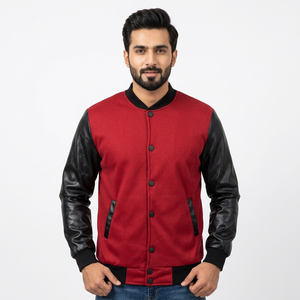 Vestes de baseball personnalisées de qualité supérieure, imprimées et brodées, vestes de baseball pour hommes, vente en gros, vestes de baseball oversize vierges - Product Image 1