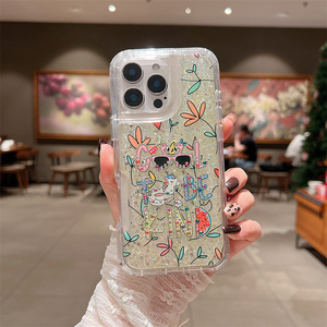 Mới Phổ Biến Dễ Thương Long Lanh Bling Kim Cương <span class=keywords><strong>Epoxy</strong></span> Trường Hợp Điện Thoại Cho Motorola Moto G85 Phụ Nữ PC TPU Rõ Ràng Chống Sốc Bumper Bìa - Product Image 4