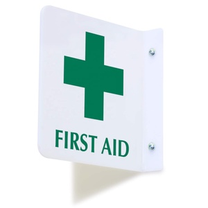 Prezzo di fabbrica durevole acrilico "AED" segno sporgente 3D plastica AED segnale di avvertimento di sicurezza Poster - Product Image 2