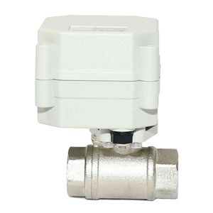 TONHE <b>Miniature</b> Electric Ball Valve DN10 Threaded Copper 1.0MPa For Water Air - Product Image 1