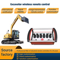 Télécommande hydraulique sans fil à 6 leviers pour excavatrice