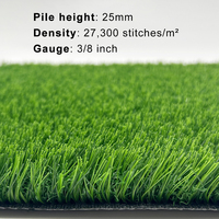 Alfombra de césped artificial realista para interior y exterior, alfombra de césped para perro con drenaje, césped falso para jardín, balcón y paisaje