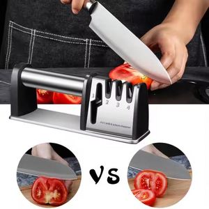 2025 Stainless Steel Manual Portable 2 Slot Grit With 4 in 1 Knife and <b>Scissor</b> <b>Sharpener</b> Tools - Product Image 3