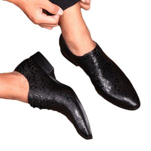 Chaussures habillées britanniques tendance pour hommes, mocassins en cuir véritable à enfiler, grandes tailles, décontractées, automne, haute qualité, pour mariage - Product Image 5