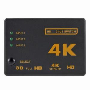 อัลตร้าเอชดี 4K 60Hz พลาสติก HDTV สวิตเชอร์ 3 ต่อ 1 ตัวแปลงแยกสัญญาณวิดีโอสำหรับกล่องทีวีคอมพิวเตอร์โฮมเธียเตอร์โฮสต์ถ่ายทอดสด - Product Image 3