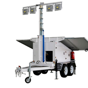 Remorque de surveillance de parking CCTV à haut niveau de sécurité avec éclairage LED, étanche IP65, alimentée par énergie solaire, résistance au vent 100 km/h - Product Image 6