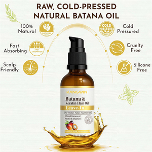 Huile de croissance capillaire à la biotine et à la kératine à base de plantes en marque privée Sérum nourrissant pour le cuir chevelu Anti-casse Renforcement Épaississement des tissages capillaires - Product Image 2