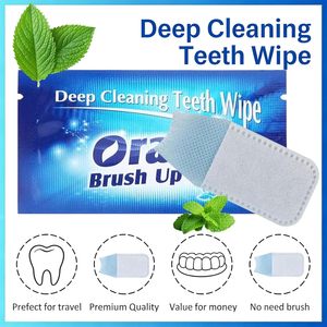 Disposable Wipe Oral Finger Brush Up Fast Stain Removal <b>Teeth</b> <b>Cleaning</b> <b>Tool</b> Portable Soft Gentle Toothbrush Non-Sensitive Wipe - Product Image 2