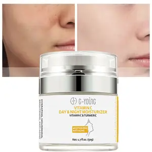 Benutzer definiertes Logo Retinol Kurkuma Anti Aging Wittling Feuchtigkeit creme für Frauen Alter Falten und Bleaching Niacin amid Vitamin C Gesichts creme