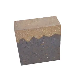 Refractory furnace bricks anti peeling silica mullite composite brick for cement rotary kiln