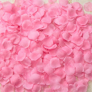 Decoración Romántica para la <span class=keywords><strong>Noche</strong></span> <span class=keywords><strong>de</strong></span> San Valentín, Pétalos <span class=keywords><strong>de</strong></span> Rosa Roja Oscura <span class=keywords><strong>de</strong></span> Seda Artificial, para Hotel, Hogar, Fiesta, Acción <span class=keywords><strong>de</strong></span> Gracias - Product Image 2