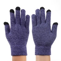 Mitaines d'hiver chaudes personnalisées en usine, à doigts complets, pour adultes, épaisses, antidérapantes, compatibles écran tactile