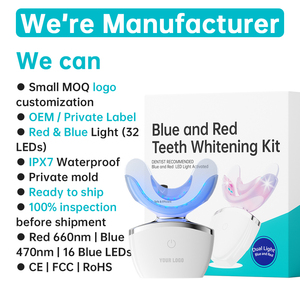 Kit Sbiancante per Denti con Luce LED, Dispositivo Sbiancante Domestico, Custodia con Ricarica Wireless, Impermeabile IPX7, Kit Sbiancante per Denti Sicuro OEM - Product Image 2