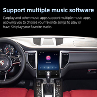 Lecteur DVD de voiture 11.3 pouces, GPS, CarPlay sans fil, Android Auto, écran multimédia, radio classique, système de navigation GPS, Porsche Macan 14-17