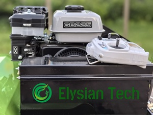 เครื่องตัดหญ้าอัตโนมัติแบบสายพานตีนตะขาบอุตสาหกรรม Elysian ET550Pro รุ่นมินิ เครื่องยนต์เบนซิน 2 จังหวะ 225 ซีซี กำลังไฟ 1800 วัตต์ 24 โวลต์ ความกว้างการตัด 30-190 มม. ความเร็ว 0-6 กม./ชม. - Product Image 4
