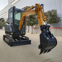Nouvelle mini-excavatrice sur chenilles hydraulique de 2,0 tonnes avec pompe et moteur POCLAIN