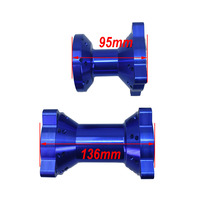 Jante de moto tout-terrain, moyeu en aluminium CNC de haute qualité, trou d'axe de roue de 15 mm, avant et arrière, pour 10 pouces, 12 pouces, 14 pouces, 17 pouces