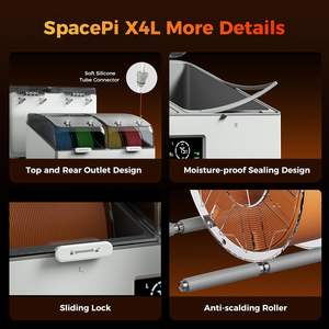 Caja Secadora de Filamento Creality SpacePi X4 para 4 Bobinas, Cámaras de Calentamiento Dobles, Almacenamiento para Impresora 3D - Product Image 6