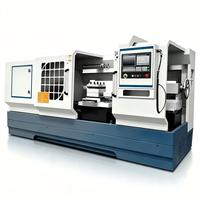 Tour CNC à banc plat CK6163, portée de coupe 630 mm, alésage 105 mm, longueur 1000 mm, 11 kW, tourelle à 4 postes pour arbres et disques