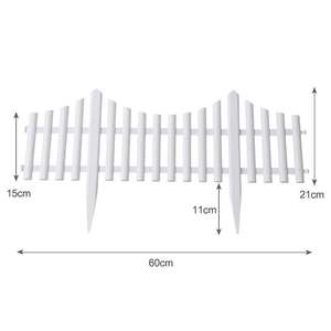 4 adet bahçe dekorasyon bahçe bariyer çit plastik küçük bahçe çit - Product Image 4