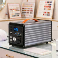 Station d'alimentation portable d'extérieur 200W 300W 400W 500W, grande capacité, charge rapide, générateur solaire MPPT pour camping et situations d'urgence