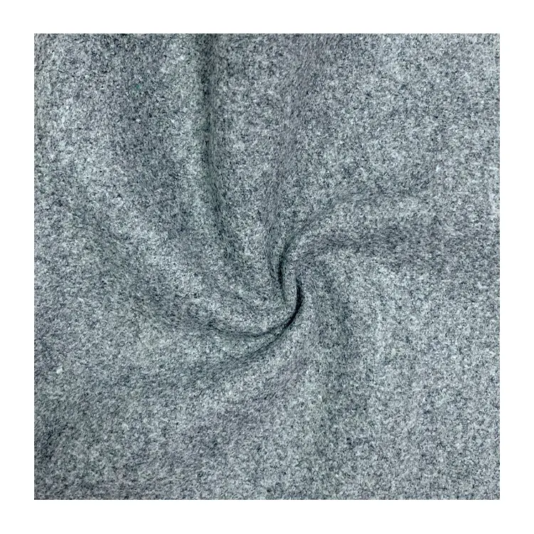 Акция на весну, осень, зиму, серая однобоковая однотонная шерстяная ткань Мелтон, 20% шерстяная ткань для пальто