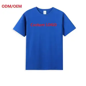 Summer Oem T-shirts Fast Delivery Bulk Cheap Blank T-shirts Cotton Hot Sales Daily Round Neck Casual Men T Shirts