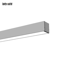 Luminaire linéaire LED en aluminium pour bureau, 20W, 36W, 48W, à montage en surface au plafond, ou suspension linéaire LED