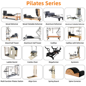 Kingace Luxe Aluminium Commercial Demi-<span class=keywords><strong>Trapeze</strong></span> Pilates Reformer Balance Core Bed <span class=keywords><strong>Machine</strong></span> de Pilates pour Studio et <span class=keywords><strong>Musculation</strong></span> - Product Image 6