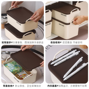 Cajas de almacenamiento cubiertas estilo Crema para ropa, armarios, armarios, organización de sala de estar y cajas de almacenamiento - Product Image 4