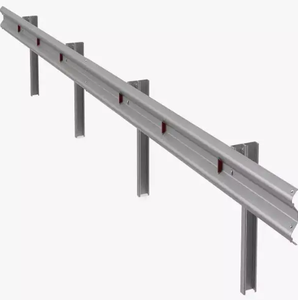 Guardrail con fascio W conforme AASHTO: barriera in acciaio rivestito di zinco e conveniente per un contenimento superiore di motocicli e veicoli - Product Image 2