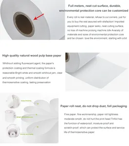 Factory Wholesale Price Cash Register Paper 50mm 57mm 80mm Thermal Pos Paper Rolls For Supermarket