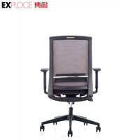 Vente en gros de chaise de bureau en maille pivotante à hauteur réglable et à dossier moyen