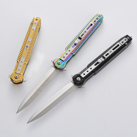 Couteau pliant portable multifonctionnel pour la survie en plein air, la randonnée et le camping, en acier inoxydable 3cr13, personnalisable OEM