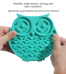 Moderno Design creativo del gufo stuoia di alimentazione lenta cibo interattivo ciotole per animali domestici mangiatoie per cani per stimolazione mentale - Product Image 5