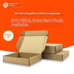 Custom <b>Square</b> Rigid Corrugated Shipping Boxes Wholesale Strong Mailer Packets - Product Image 2
