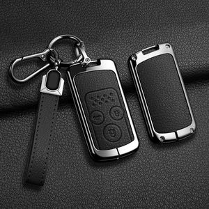 Étui de protection pour clé de voiture Honda Fit Jazz Shuttle GP2 Spada StepWgn RG1 Freed Spike Ge6 en alliage de zinc et cuir, porte-clés télécommande - Product Image 2