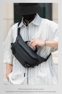Sac de moto imperméable utilitaire en gros, sac bandoulière personnalisable et tendance pour homme, idéal pour les sports de plein air - Product Image 6