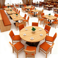Restauration rapide moderne, stand en bois pour bar, meubles de salle à manger de ferme souples, chaises, ensemble de canapés, stands et tables de restaurant pour café et boutique