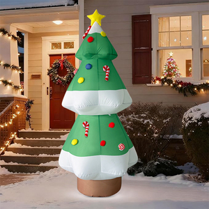 Albero di Natale Gonfiabile da 6 Piedi con Luci LED per Interni ed Esterni, Decorazione Natalizia da Giardino - Product Image 1