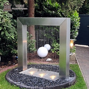 Hôtel en plein air Villa jardin décoration en métal caractéristique de l'<span class=keywords><strong>eau</strong></span> mur en acier inoxydable rideau de pluie <span class=keywords><strong>fontaine</strong></span> d'<span class=keywords><strong>eau</strong></span> - Product Image 3
