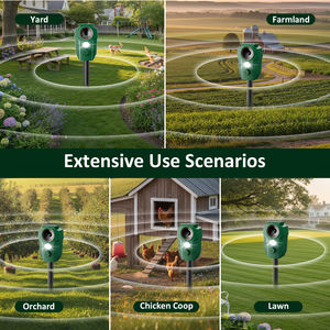 Dispositivos Repelentes <span class=keywords><strong>de</strong></span> Ciervos, Repelente Solar <span class=keywords><strong>de</strong></span> Animales para Asustar a Gatos, Ardillas, Conejos, Mapaches y Zorrillos para Patios y Jardines - Product Image 6