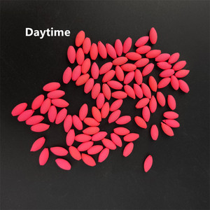 Flotadores de <span class=keywords><strong>Pesca</strong></span> Ovalados Rojos que Brillan en la Oscuridad con Olor a Huevo Pecante, Accesorios de <span class=keywords><strong>Pesca</strong></span> <span class=keywords><strong>Nocturna</strong></span> en el Mar - Product Image 1