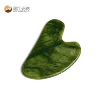 Jiwan Lejia – Rouleau facial en jade Xiuyan naturel, planche Gua Sha, masque pour les yeux, pierre de massage liftante pour le visage, outils de soin spa – Vente en gros