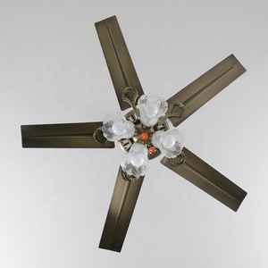 Ventiladores de techo con control remoto de acero con hoja de metal C156 42 in 110V 220V con luces, lámpara led de diseño, luz con ventilador oculto techo - Product Image 6