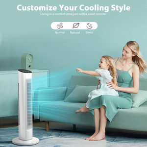 Ventilateur tour sans pales intelligent de haute qualité à télécommande, puissant, pour chambre et bureau, avec air chaud/froid, idéal pour la maison - Product Image 5