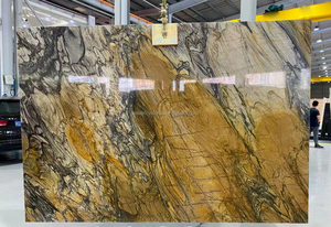 Brazil tự nhiên <span class=keywords><strong>sandalus</strong></span> Granite quartzit tấm đánh bóng da tường sàn Bảng điều khiển gạch nhà bếp hiện đại bàn nhà máy - Product Image 6