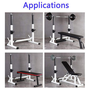 Attrezzature da palestra per Fitness a buon mercato manubrio regolabile bilanciere Squat Rack, forza di sollevamento pesi Power Rack panca pressa Squat Rack. - Product Image 5