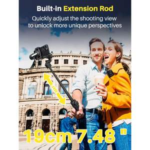 Estabilizador de Gimbal para Teléfono Inteligente Aochuan S2 Pro con Micrófono para Grabación de Video con Teléfono Móvil, Plástico Negro - Product Image 2